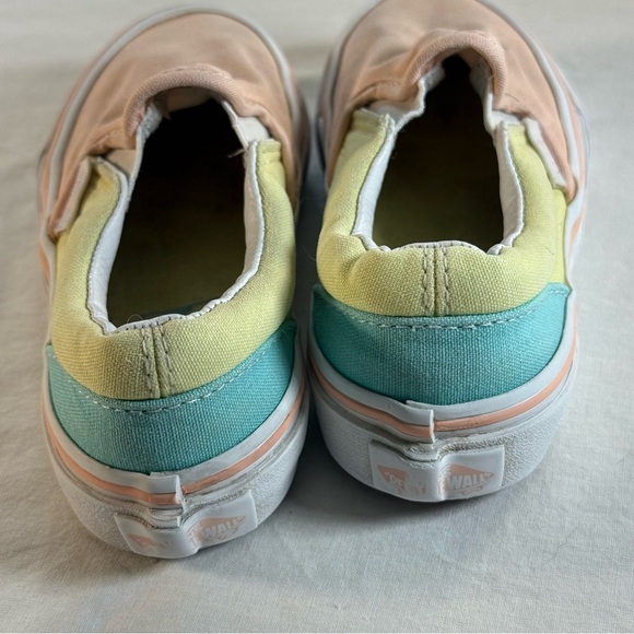 Vans Kids Slip-On Sneakers - Peach and Light Yellow - Picture 4 of 15